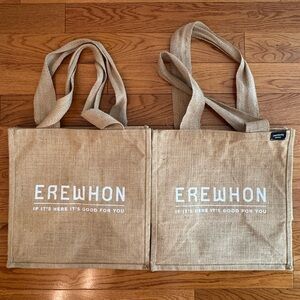 Erewhon Jute Shopper Bags (Set of 2)